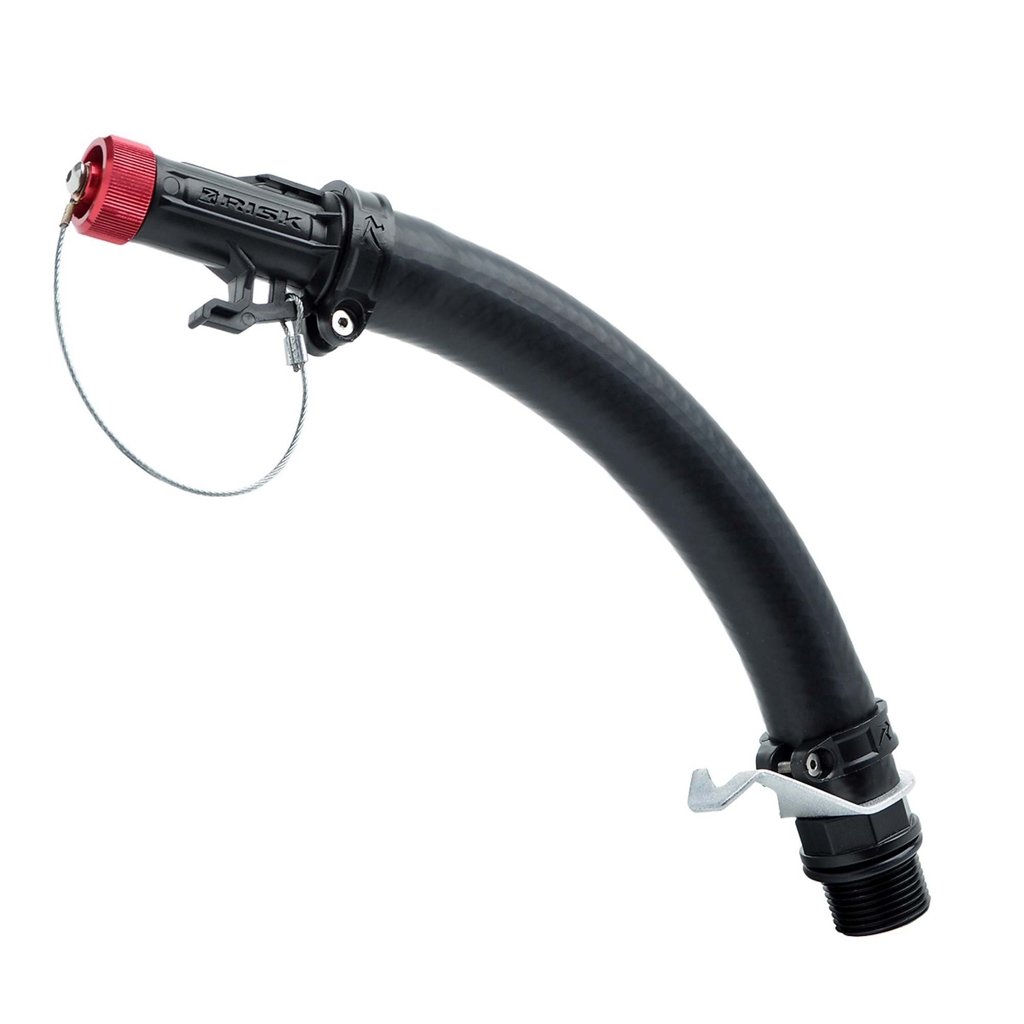 STKR Concepts Hose Bender - Premium Gas Can Spout, HDPE Rubber, Aluminum Cap, Model# 14208